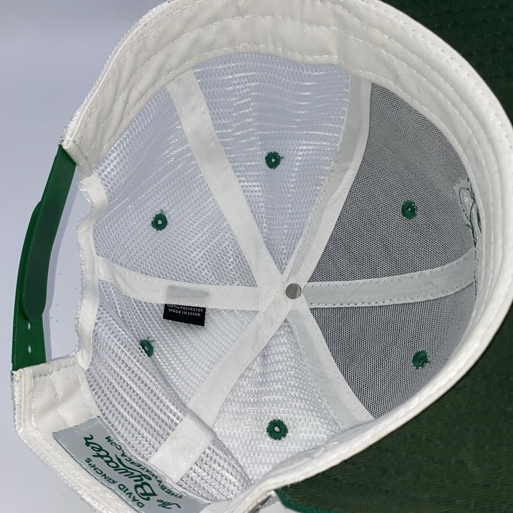 David Kinch's The Bywater Los Gatos Snapback Green & White Trucker Hat EUC - Picture 8 of 11